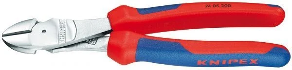 KNIPEX Pince coupante latérale de force, chromée, avec poignées 2K, 140-250 mm