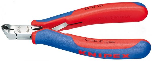KNIPEX 64 52 115 Pince coupante de précision pour électronique avec poignées bi-matière 115 mm