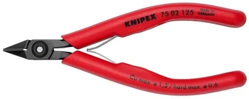 Pince coupante latérale pour électronique Knipex 75 02 125 SB, brunie, 125mm