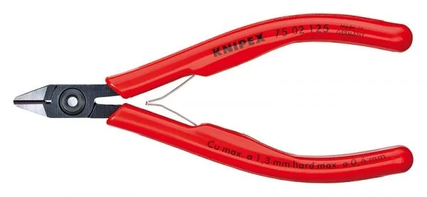 KNIPEX Cisailles latérales pour électronique 75 02 125