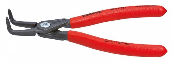 Pince à circlips de précision KNIPEX, pour circlips intérieurs, polie, brun noirci