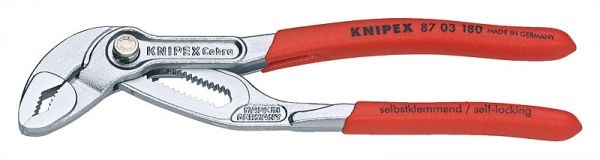 Pince multiprise Cobra® 87 03 125 chromée avec manche en plastique 125 mm