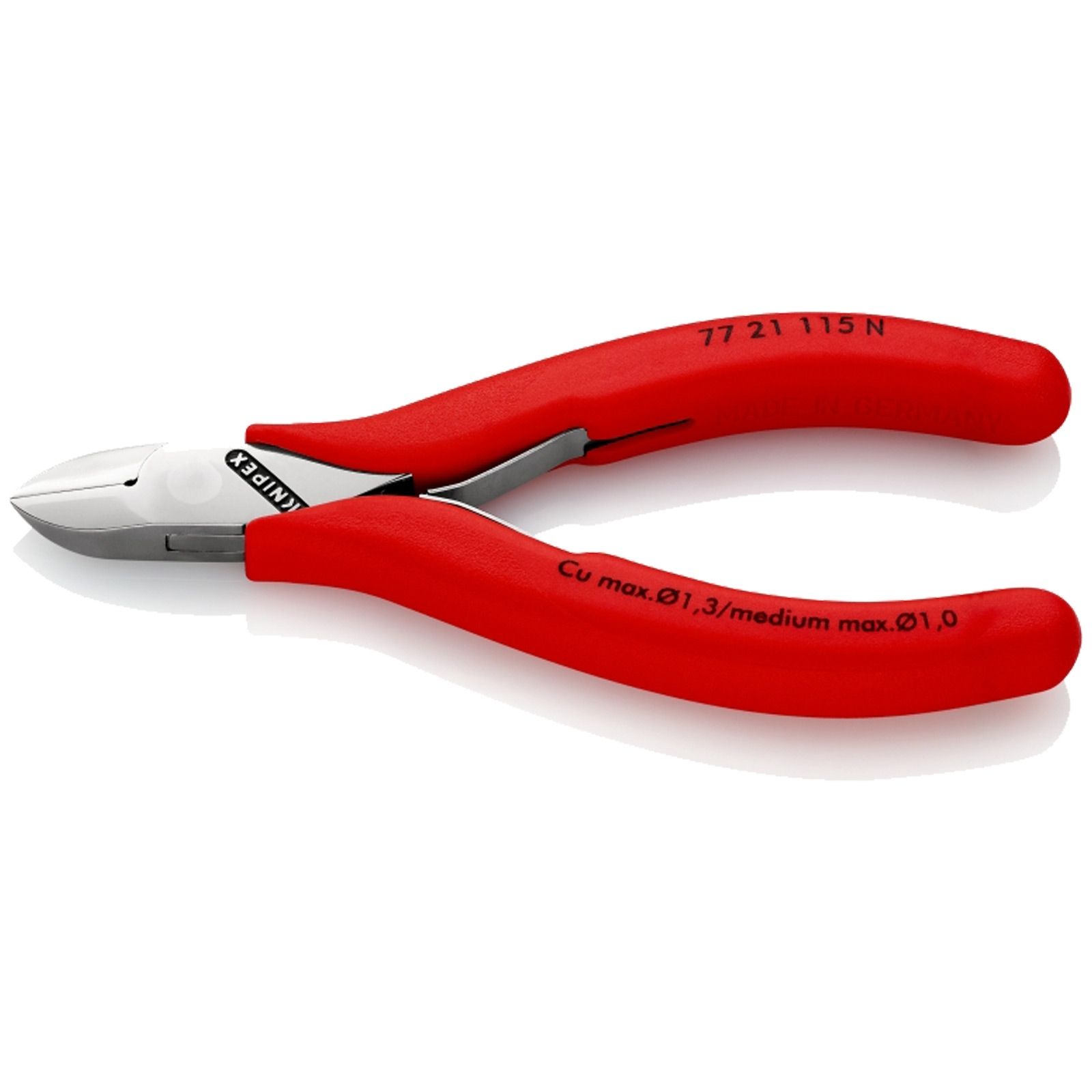 KNIPEX Cisailles latérales pour électronique 77 21 115 N