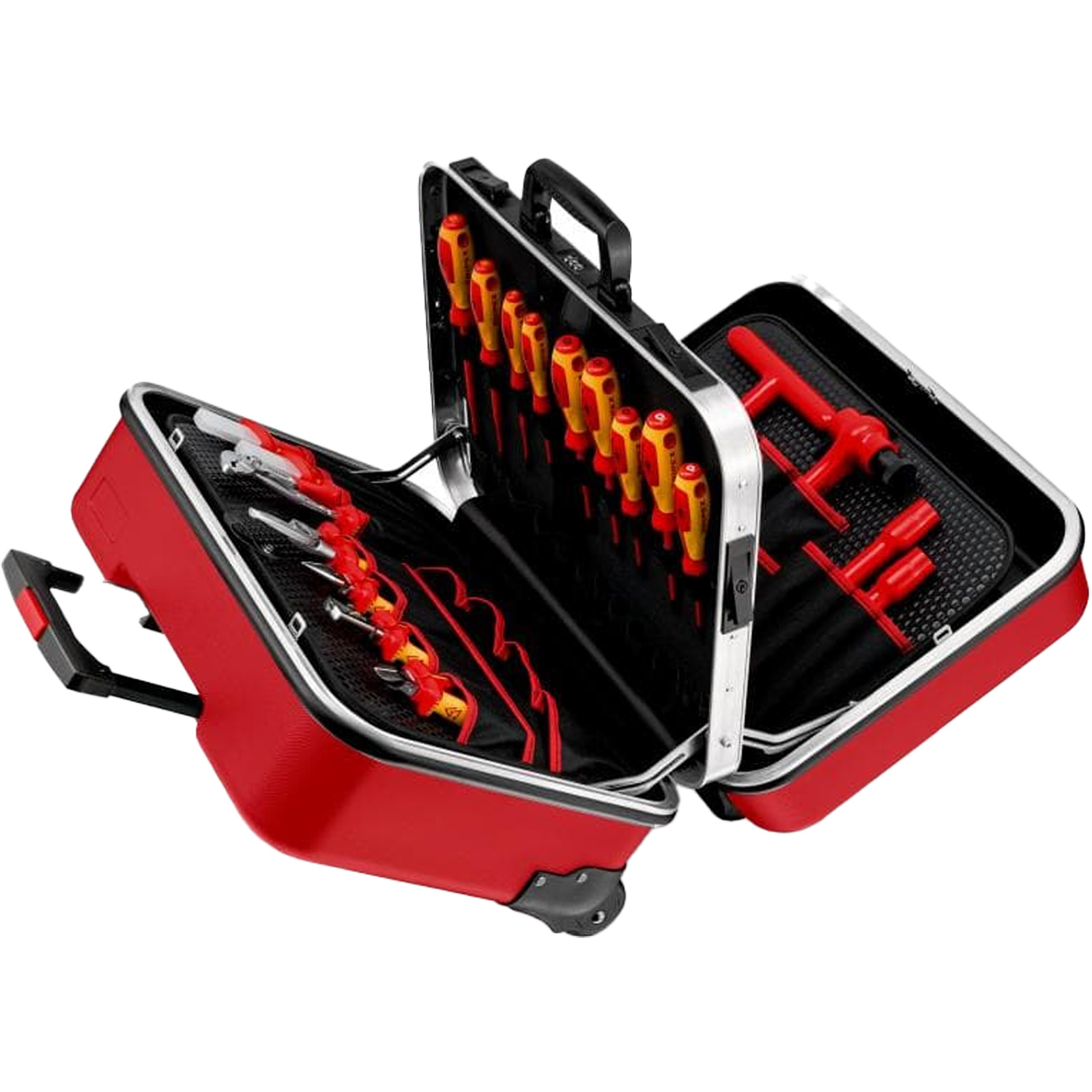 Valise à outils KNIPEX BIG Twin Move RED Électro Kompetenz 523 mm