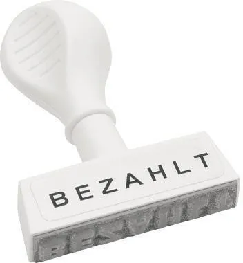 Tampon encreur WEdo PAYÉ 1939 45 mm blanc en plastique