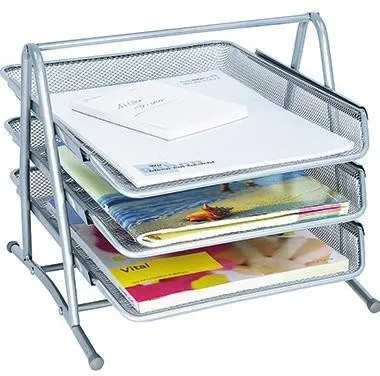 Organisateur de bureau Wedo Office 65854 jusqu'à C4 en métal filé argenté