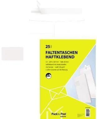 Mailmedia Pochette pliable 30002483 C4 125g mF hk blanc 25 pièces