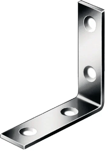 Équerre de chaise VORMANN L.60 x 60 mm l.18 mm ép.2 mm inox - 10180060 — lot de 50 pièces