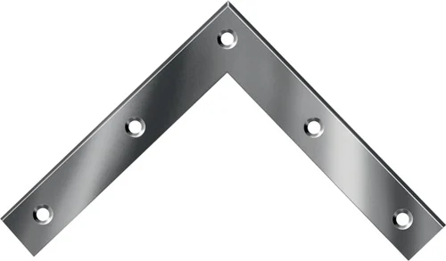 VORMANN Équerre d'angle L.120 x 120 mm L.20 mm Ép.2 mm Acier zingué bleu - 000187120Z — lot de 20 pièces