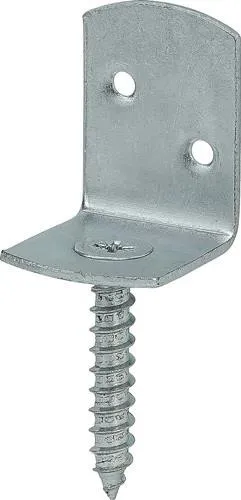 Vormann Flechtzaunbeschlag 32x30x38mm bleu verz.L-Form