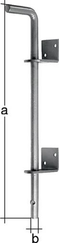Racleur de sol GAH Alberts L500xS16 mm acier galvanisé à chaud - 211042
