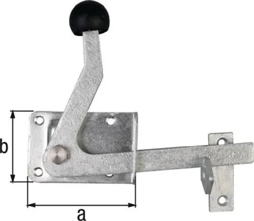 Gah Serrure de jardin H80xL55mm acier inoxydable mat