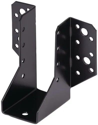 Gah Sabot de poutre Type A 45/110 2mm ETA-08/0171 STA zingué, revêtement plastique noir