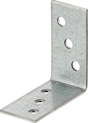 Équerre de fixation GAH Alberts 40 x 40 x 20 mm 6 trous Ø 5 mm - 330156 — lot de 100 pièces