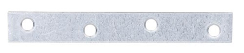 Connecteur plat GAH Alberts L 120 mm l 16 mm ép 1,75 mm acier zingué à chaud - 339289 — lot de 100 pièces