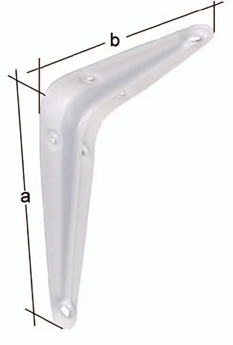 Console GAH Alberts L.250 mm H.300 mm Acier laqué blanc Charge admissible 166 kg - 348694 — lot de 20 pièces
