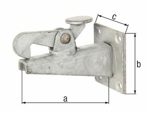 Gâche de porte GAH Alberts 100x65x50 mm STA brut TZN à fixer - 411756