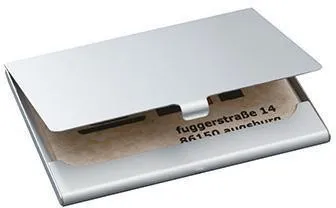 SIGEL Étui à cartes de visite 92 x 5 x 63 mm argent