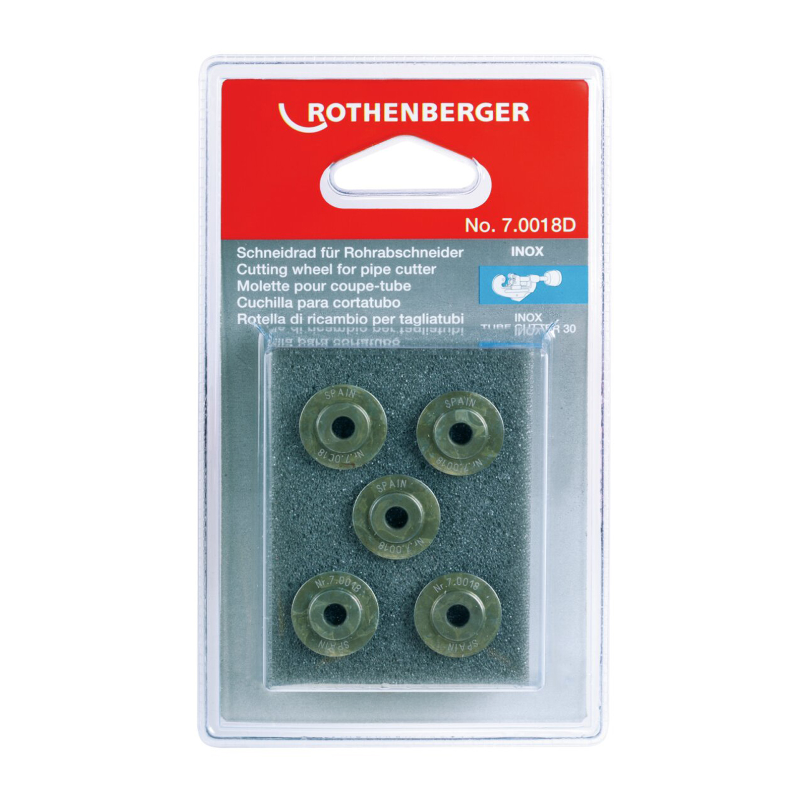 Lame de rechange en acier inoxydable pour TC 30 (5 pièces) – Rothenberg — lot de 5 pièces