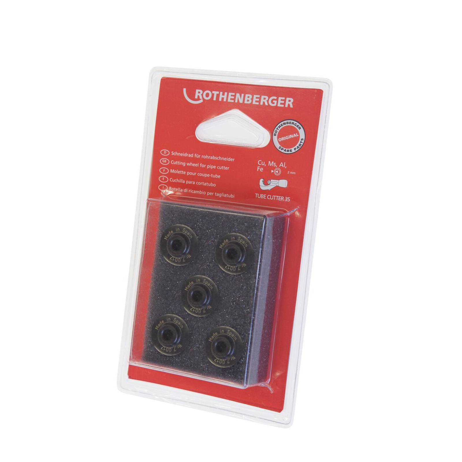 Roue de coupe pour TC 35, 5 pièces en acier hautement allié, remplacement pour TUBE CUTTER 35 — lot de 5 pièces