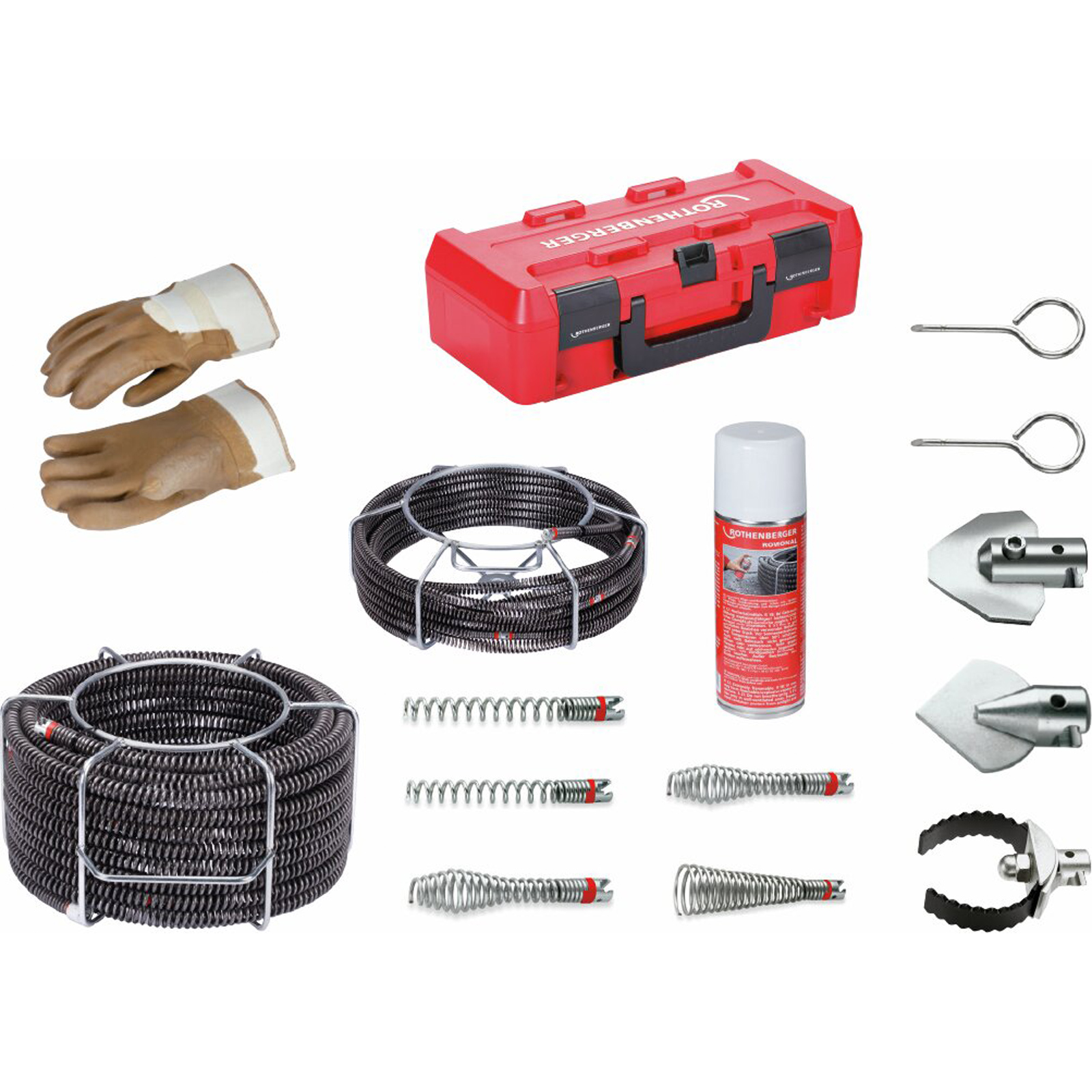 Rothenberger Kit de spirales/outils Standard, 16-22mm, sans flexible de guidage