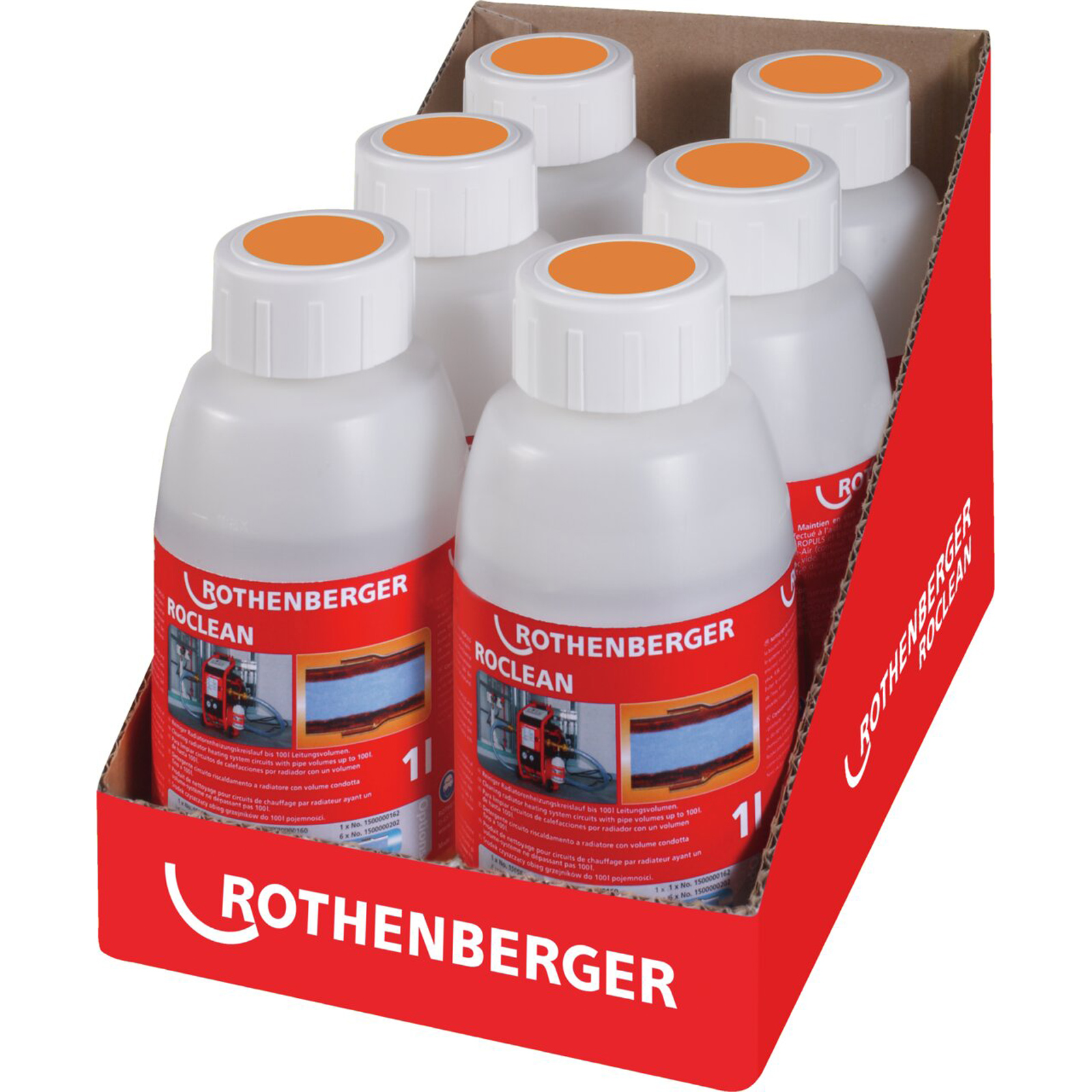 Nettoyant pour radiateurs ROTHENBERGER ROPULS, lot de 6