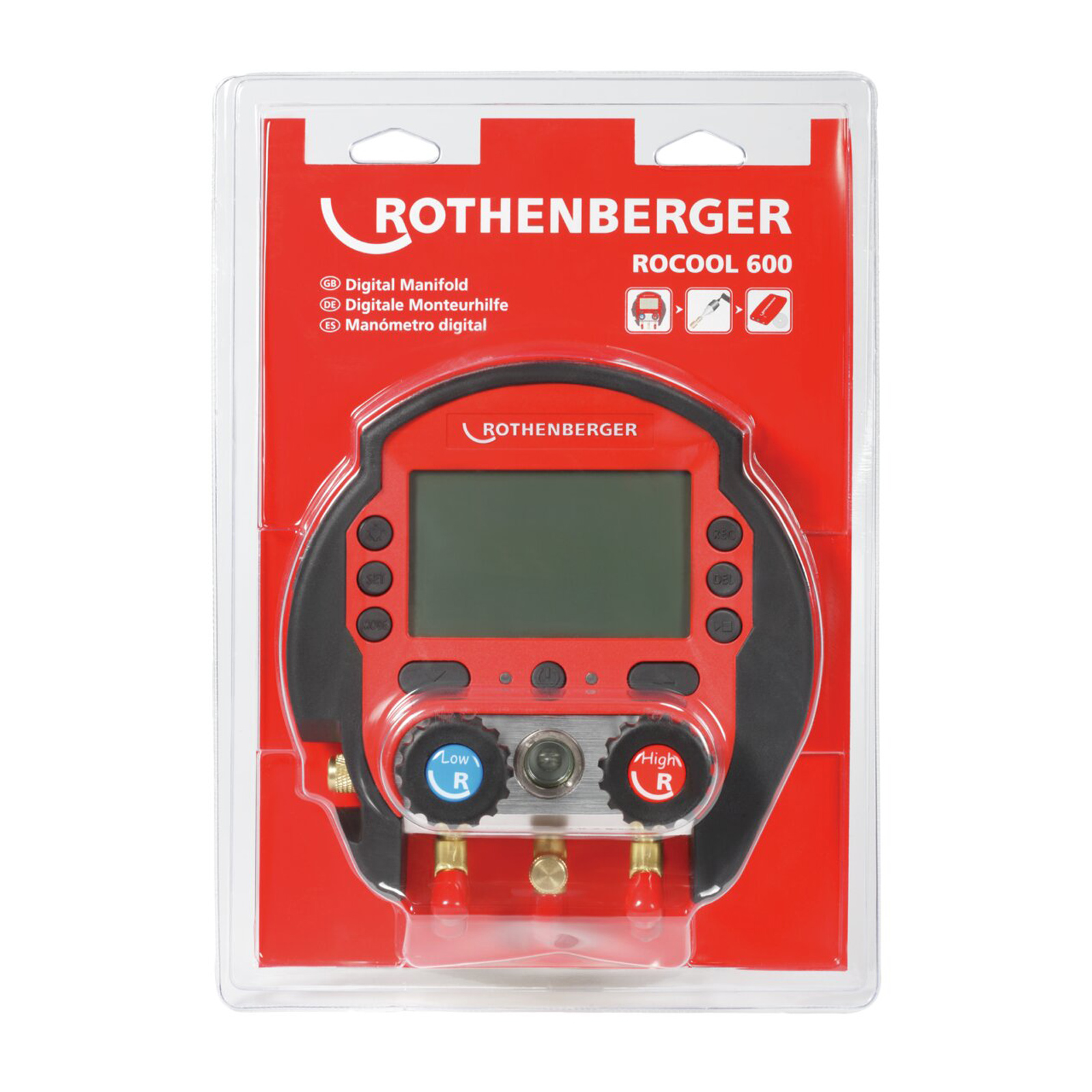 Aide à l'installation numérique ROTHENBERGER ROCOOL 600 Set Blister