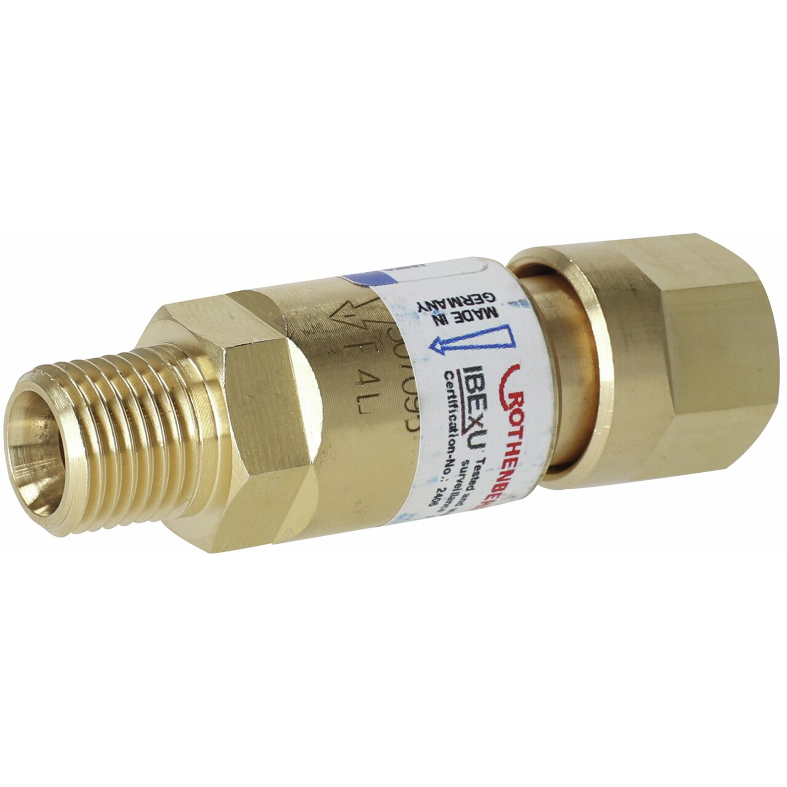 ROTHENBERGER Dispositif de sécurité oxygène G1/4"R SET blister - 1000000633