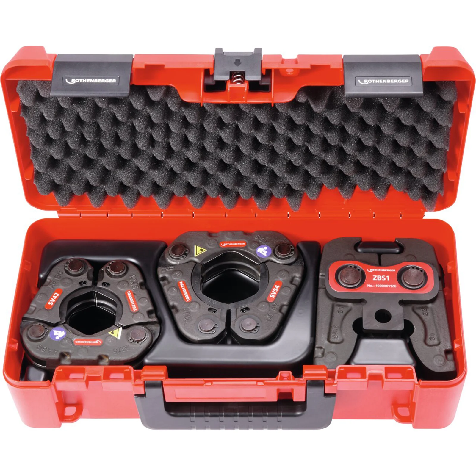 Jeu de colliers de sertissage ROTHENBERGER SV42 - 54 avec collier ZBS 1