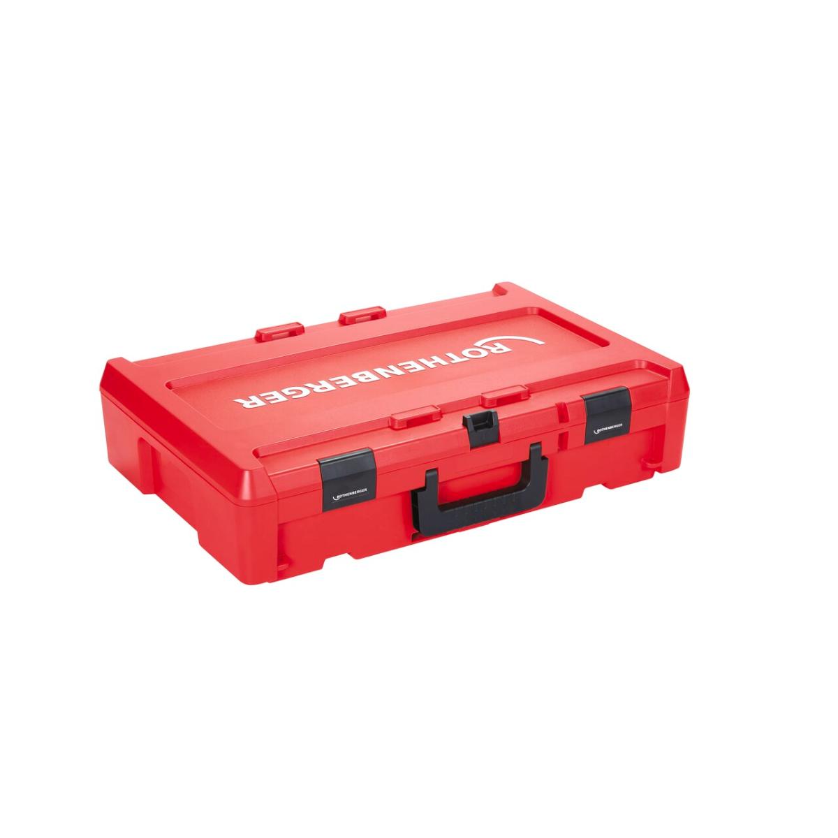 Boîte à outils ROTHENBERGER ROCASE 6414 rouge sans insert avec support de notice