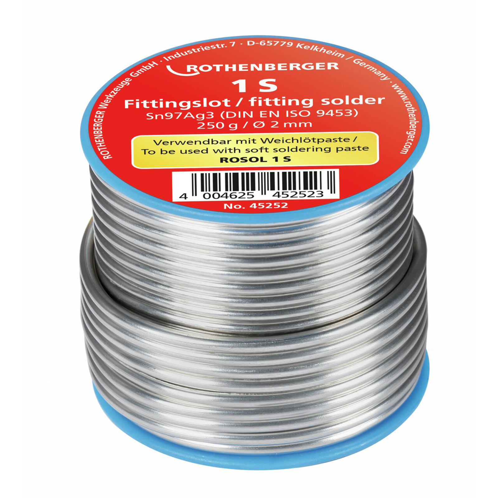 ROTHENBERGER Fittingslot 1S, 2mm, 250g, bobine - 45252