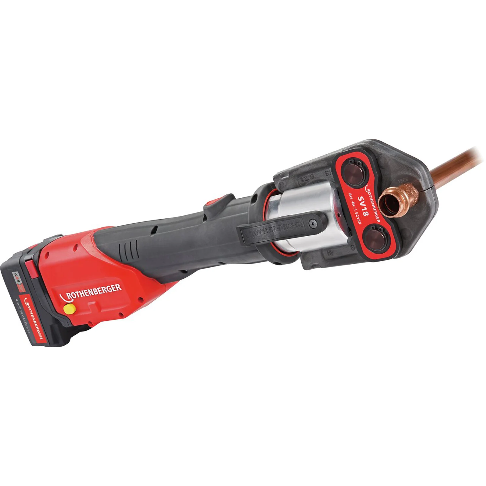 Presse hydraulique radiale sur batterie ROTHENBERGER ROMAX 4000, appareil de base sans batterie/ni chargeur - 1000002683