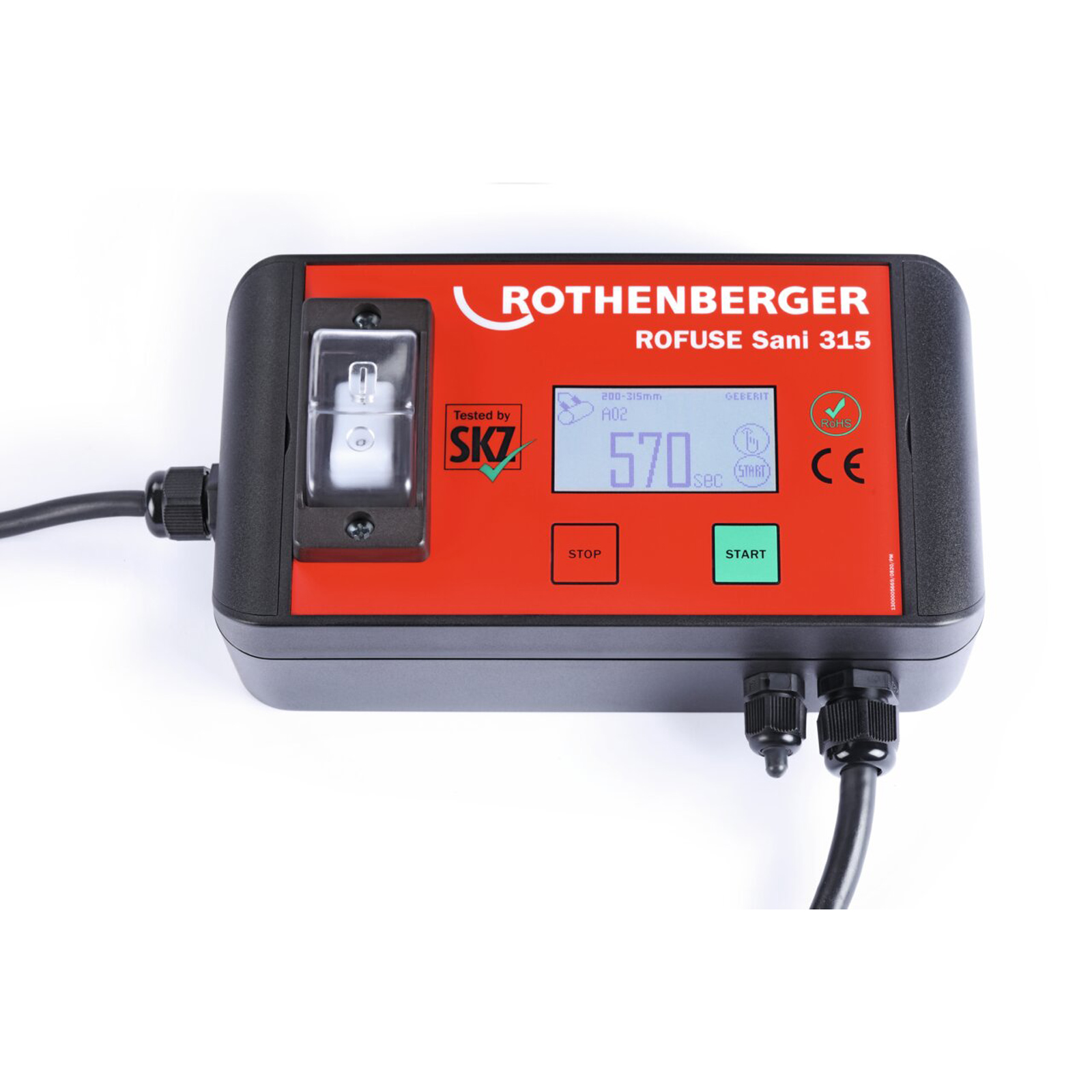 ROTHENBERGER Poste de soudage par électrofusion ROWELD ROFUSE Sani 315 dans ROCASE