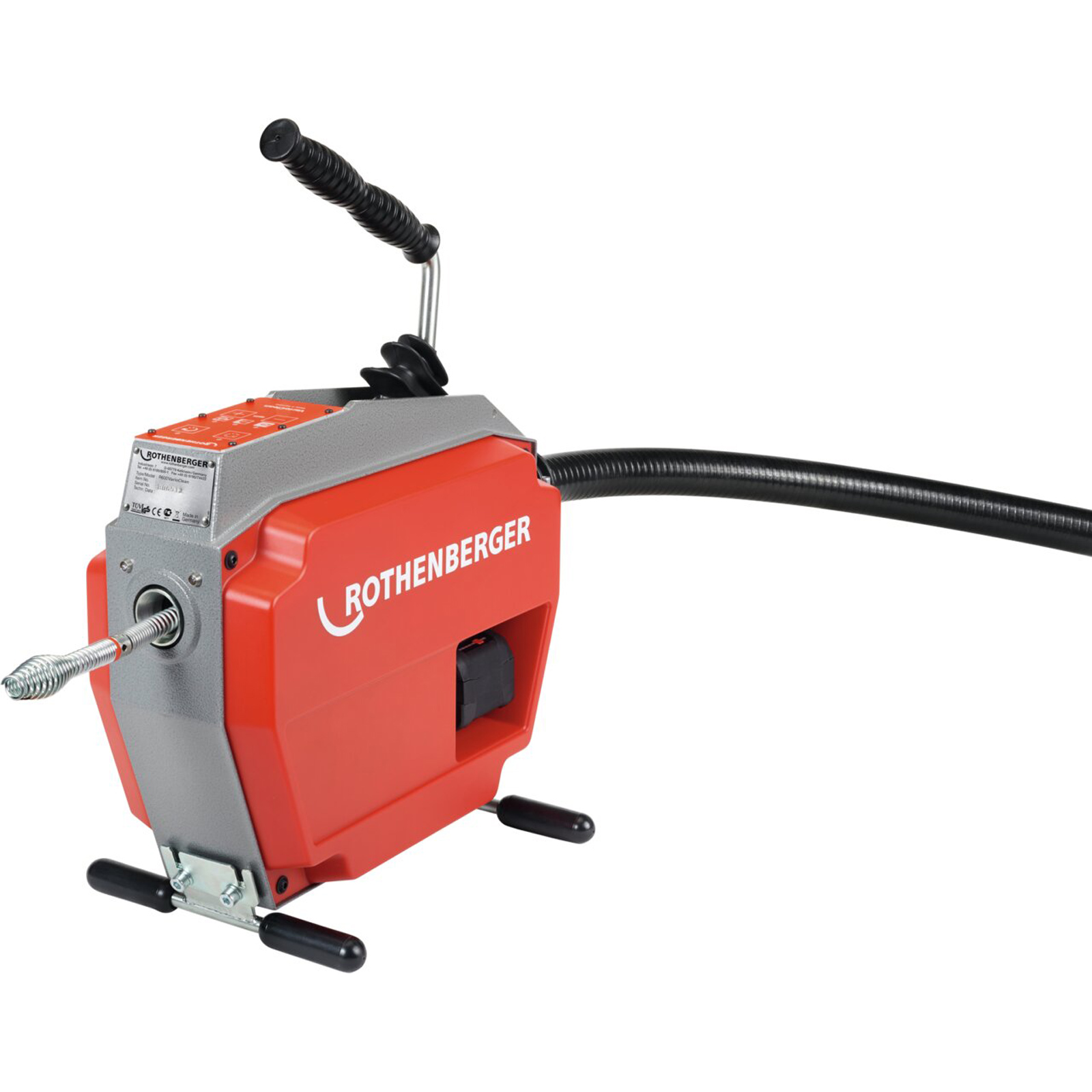 ROTHENBERGER R600 VarioClean + batterie + chargeur + jeu de spirales/outils DuraFlex (16 mm + 22 mm)