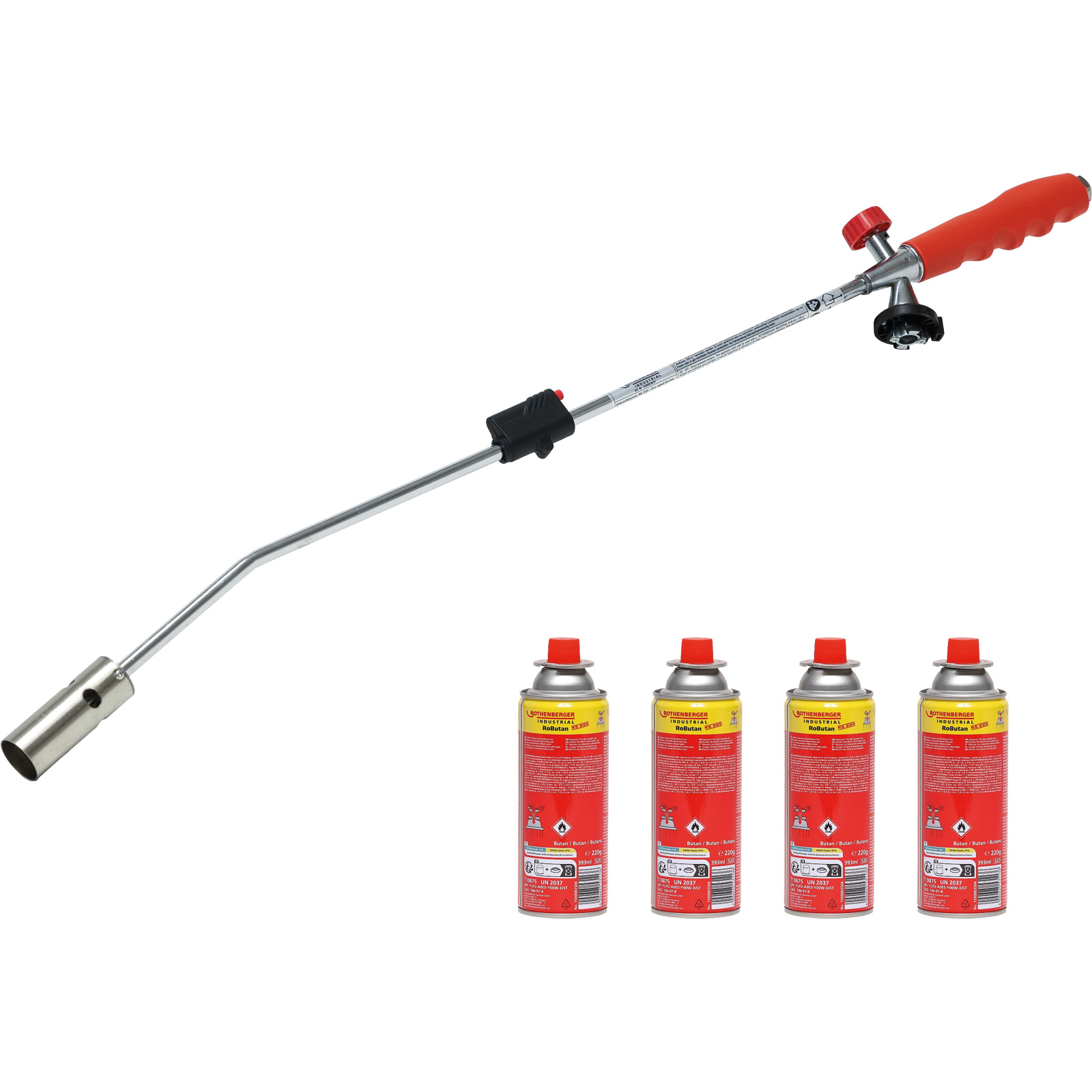 ROTHENBERGER Désherbeur thermique industriel RS 220 avec 4x RoButan 220g - 1500004152