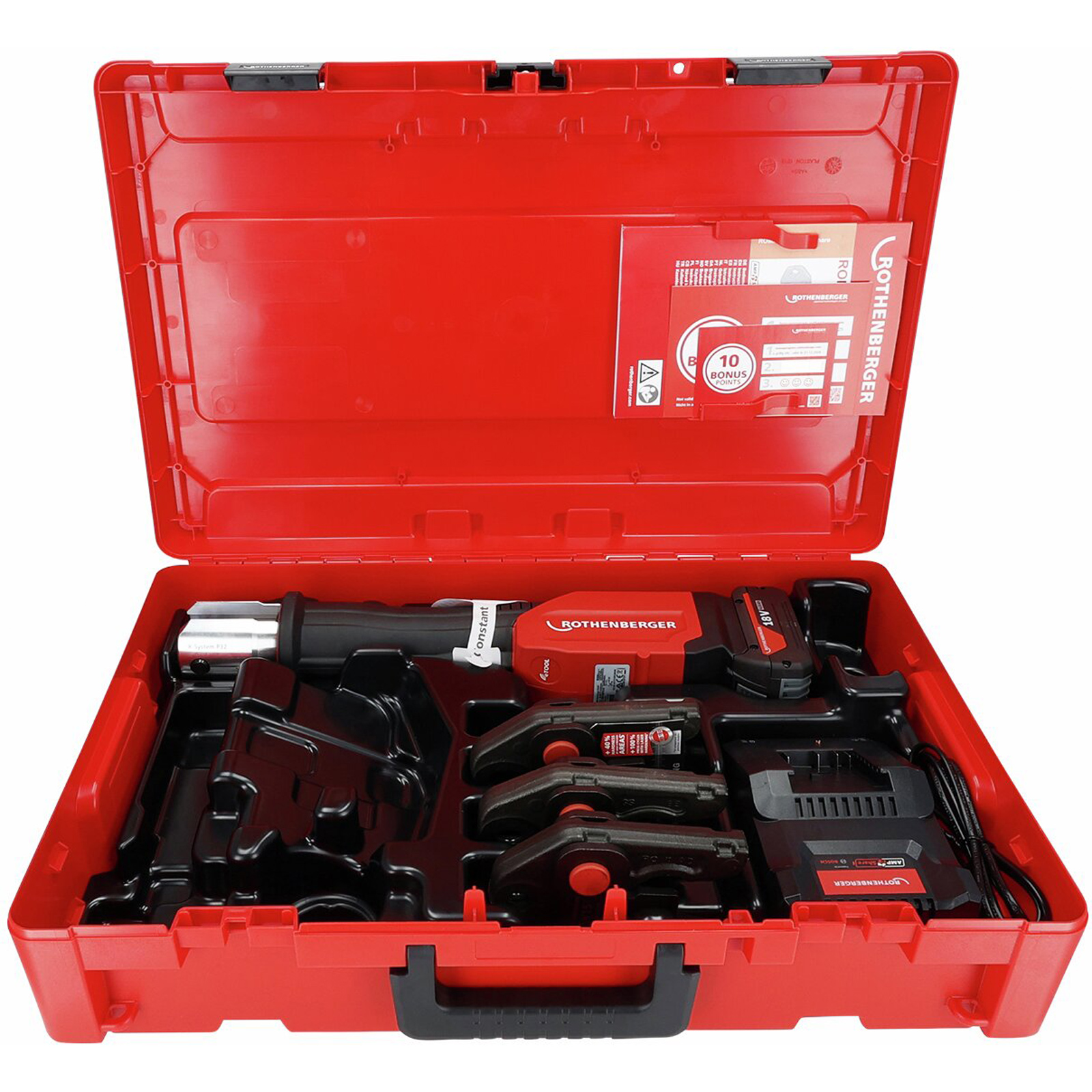 Set Rothenberger ROMAX 4000 SV15-22-28mm, 4Ah, AMPShare EU