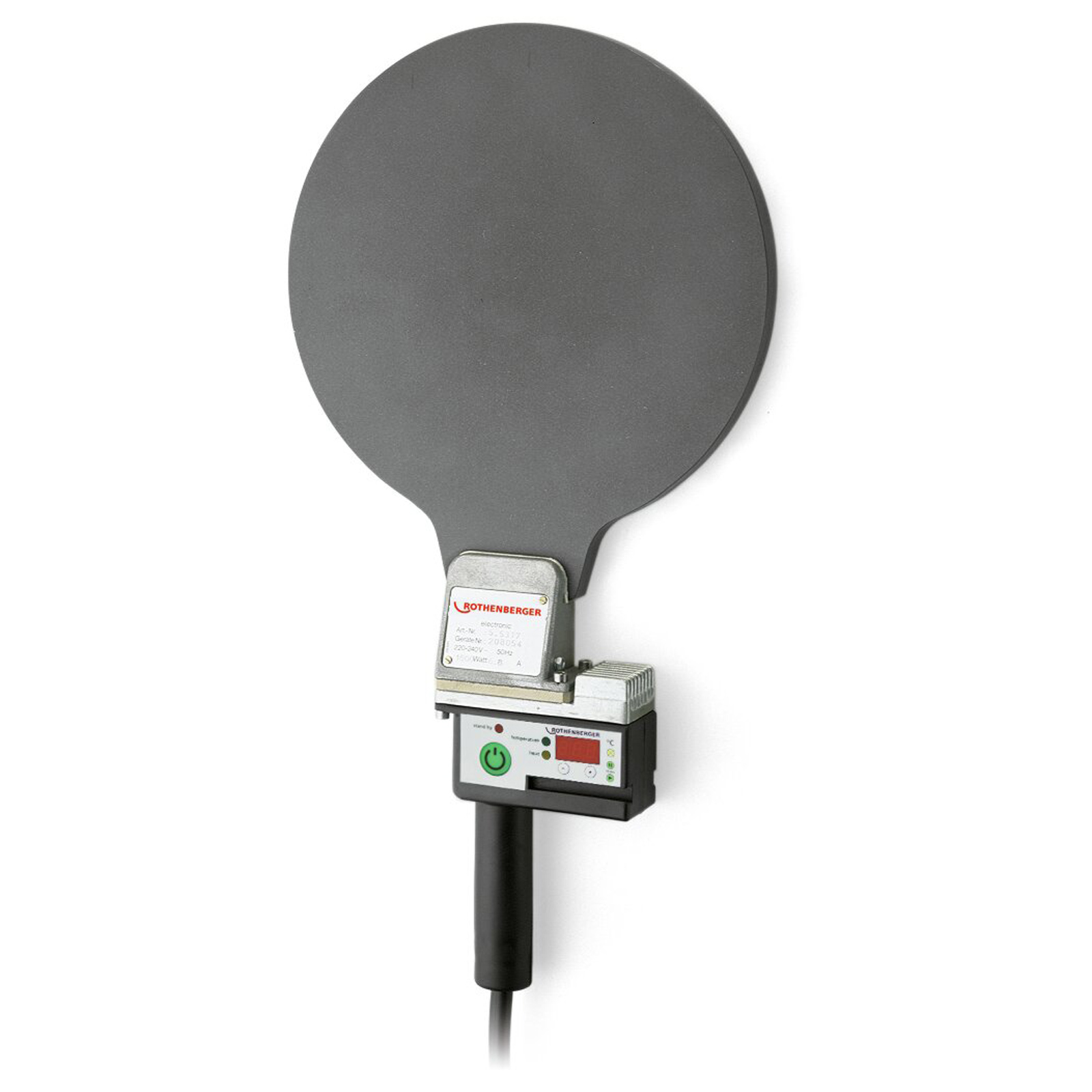 Élément chauffant ROWELD ROTHENBERGER avec diamètre de plaque chauffante 200 mm, électronique 230 V