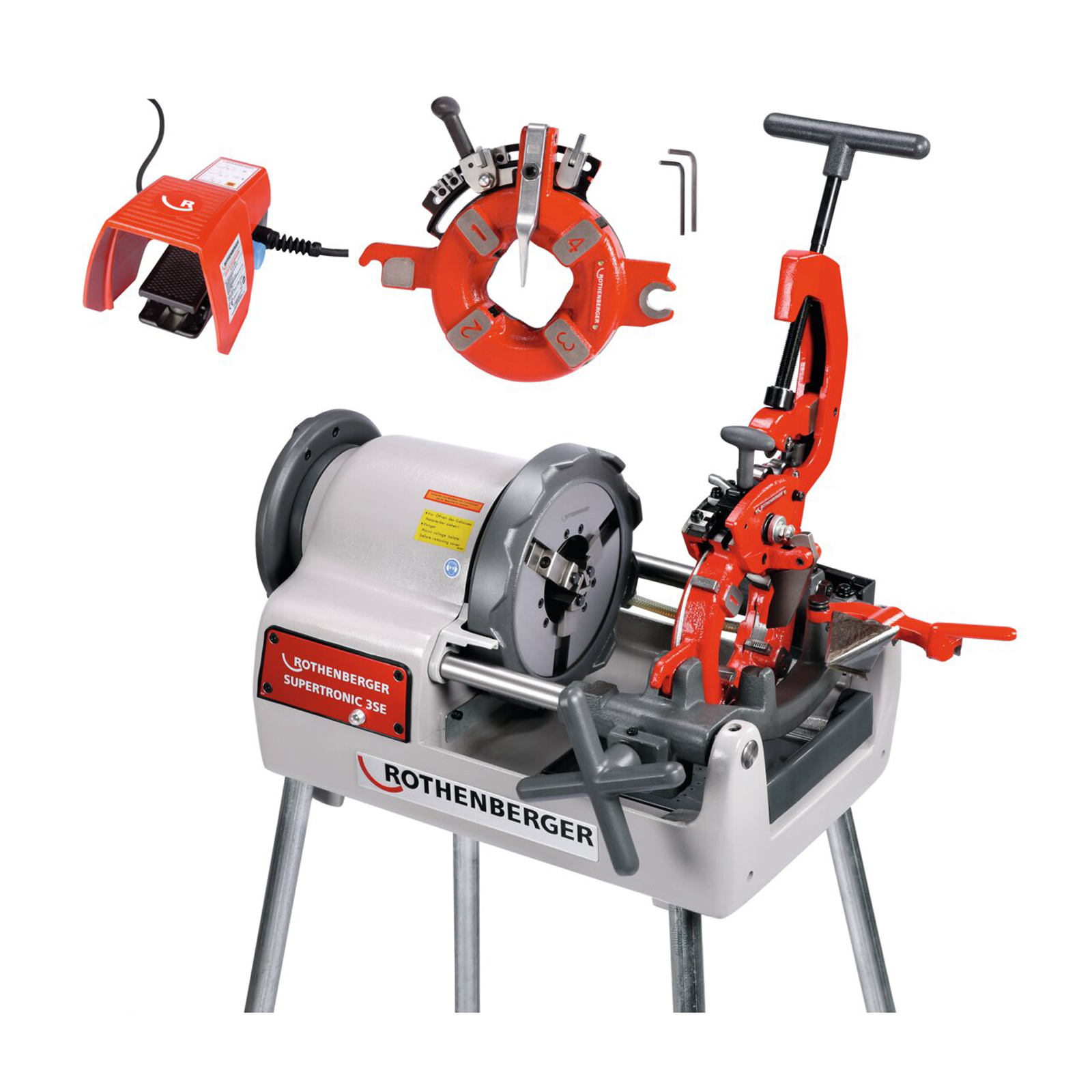 ROTHENBERGER SUPERTRONIC 3SE, Auto, BSPT R 1/2-3", 230V - 56255