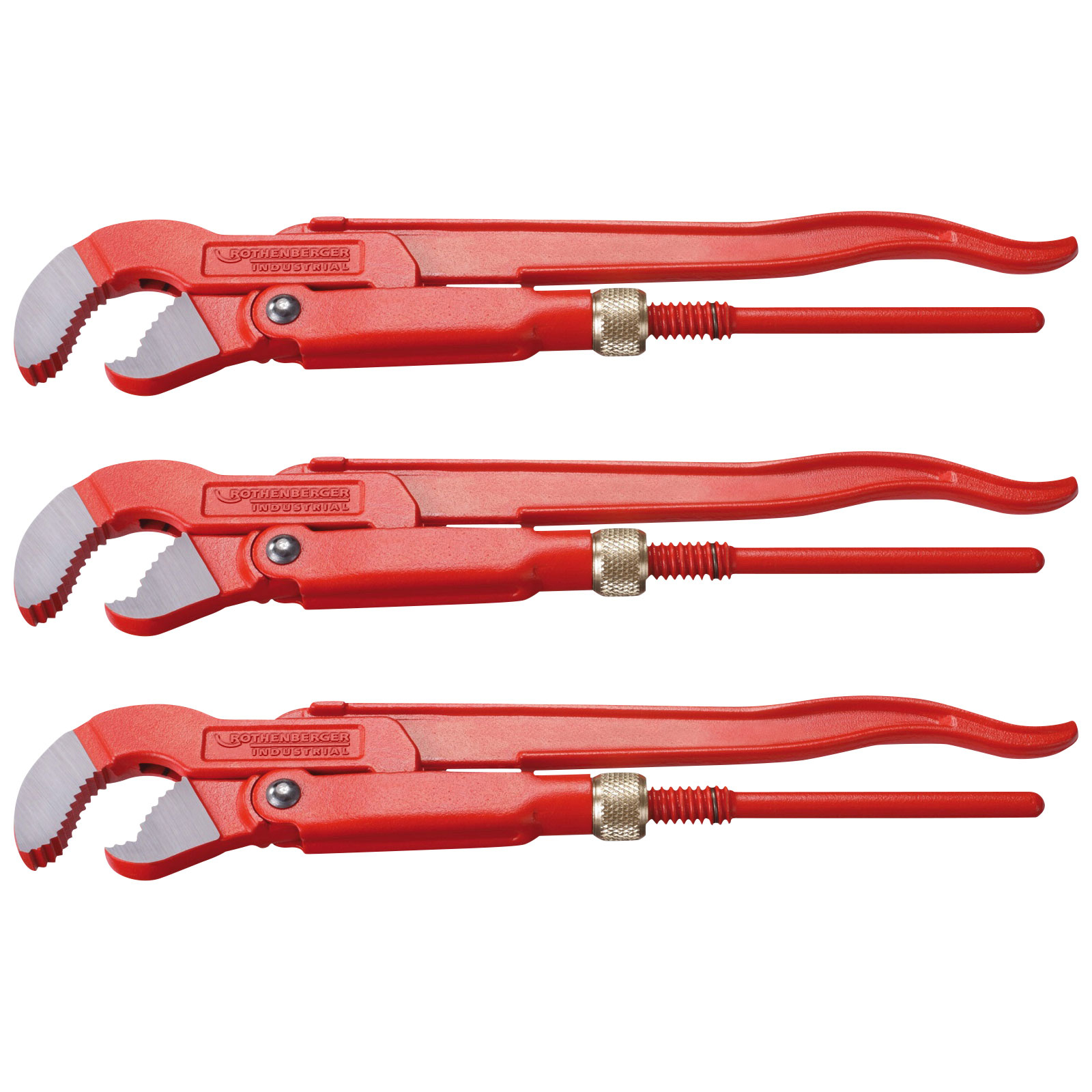 ROTHENBERGER Set de pince à coude 45° TYP S - 1" / 1½" / 2"