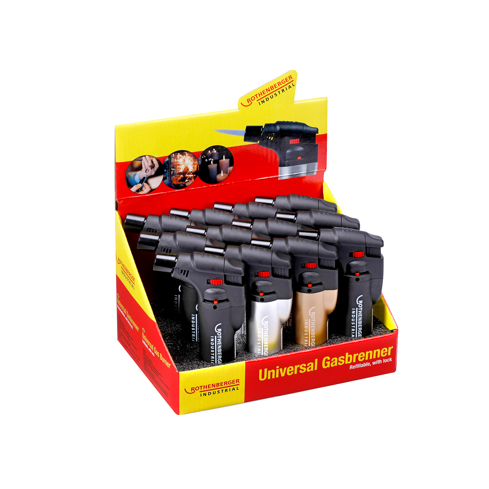 ROTHENBERGER Briquet à gaz universel 12x - 1500003544