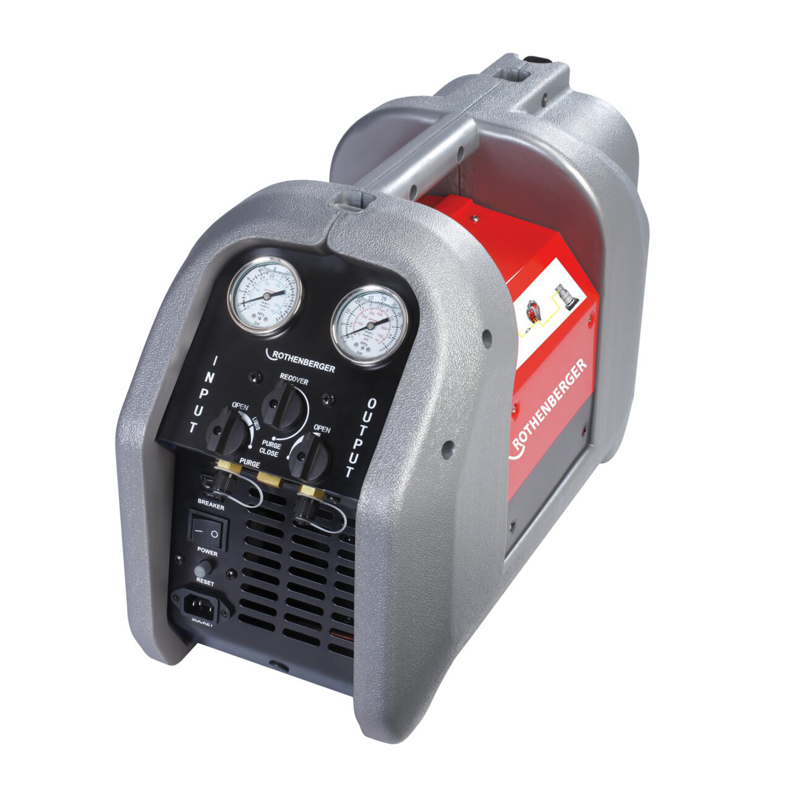 ROTHENBERGER ROREC, Groupe de récupération de fluide frigorigène, 230V, 370W, 38,5 bar