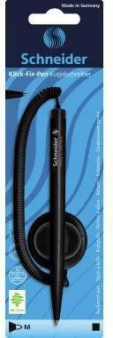 Stylo à bille Schneider Klick-Fix 4121 M corps noir mine noire