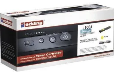 Cartouche de toner Edding 18-1031 compatible Brother TN-245Y jaune