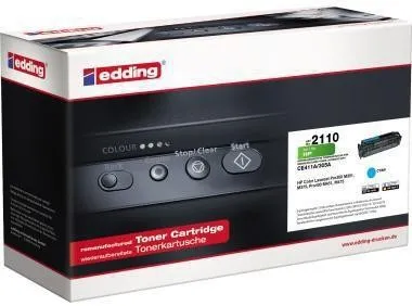 Cartouche toner Edding 18-2110 compatible HP CE411A cyan