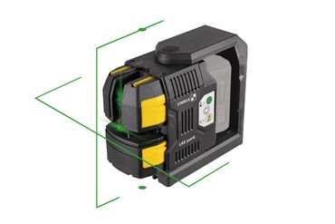 Stabila LAX 500 G - Laser à lignes croisées avec points de plomb, système 12 V, 5 pièces sans batterie ni chargeur CAS