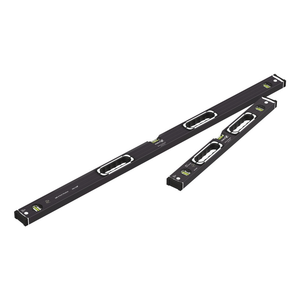 Stabila Niveau à bulle Set 196-2 Dark Shadow, 2 pièces : 61 cm, 122 cm