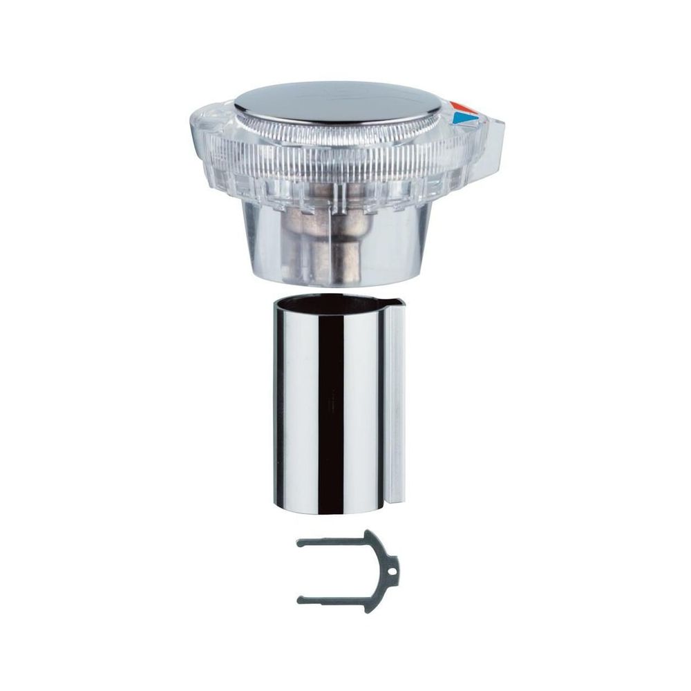Poignée Grohe pour Moen, avec affichage de température rouge/bleu, plastique, chromée, 06377000