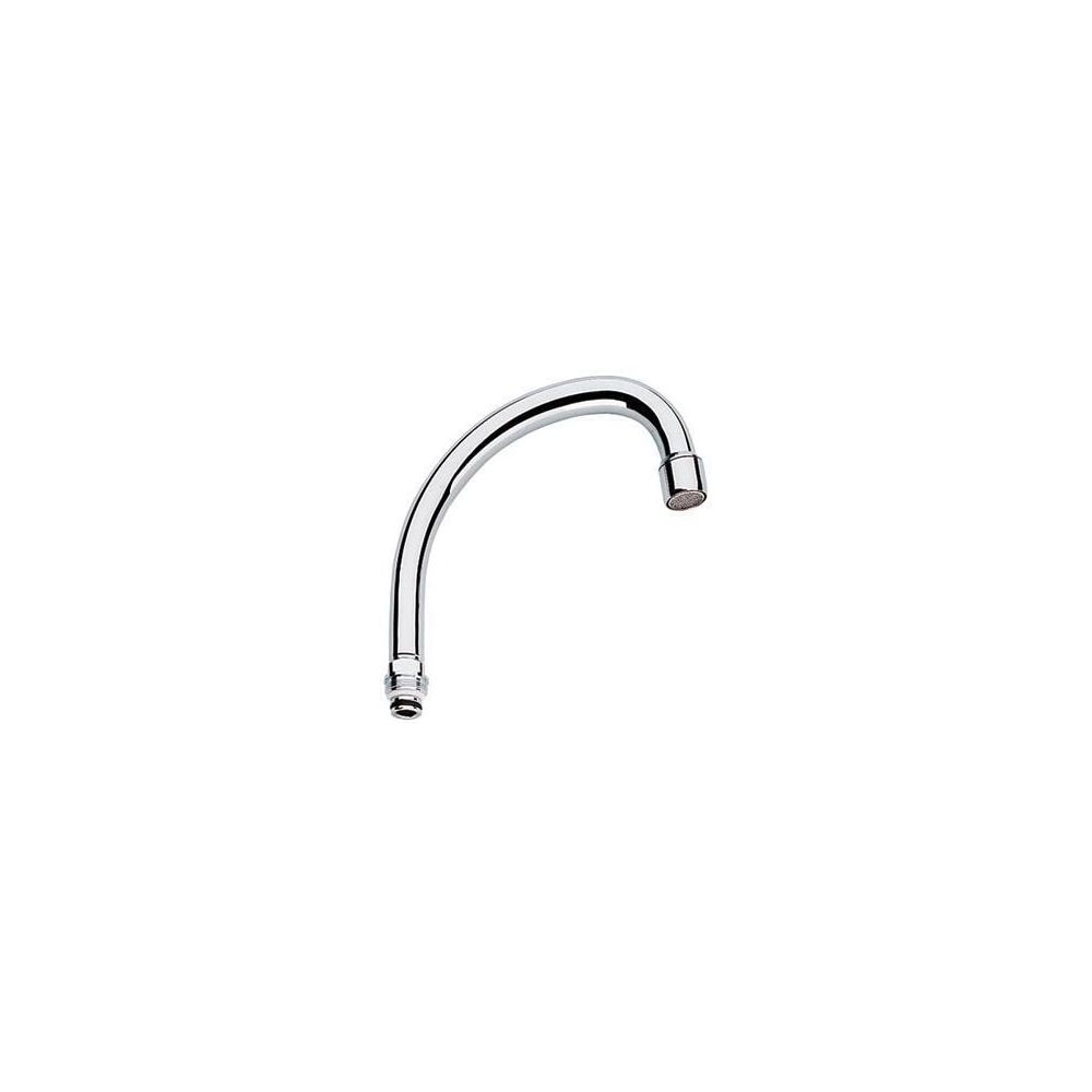 Robinetterie de sortie tubulaire Grohe pivotante avec mousseur, raccord M 22 x 1, portée 140 mm, chromé
