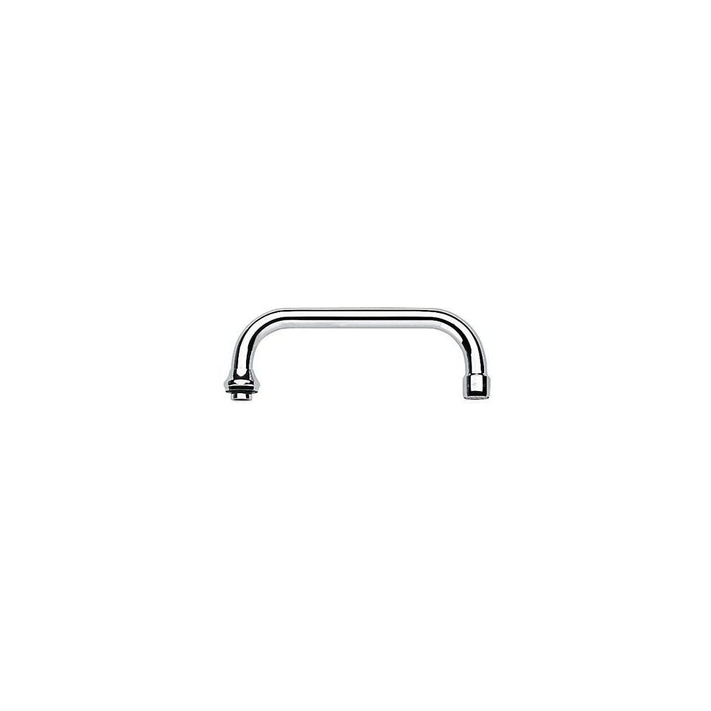 Sortie en U pour robinetterie de cuisine murale Grohe, 1/2", portée 301 mm, sortie à coude, avec mousseur, chromé, 13034000