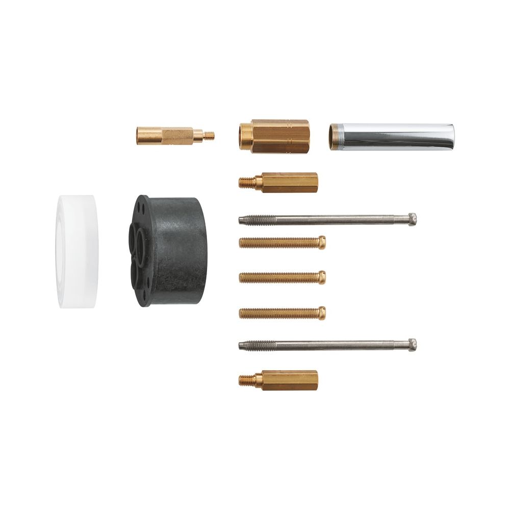 Kit d'extension GROHE 25 mm pour mitigeurs universels encastrés 1/2", compatible baignoire et douche, chromé